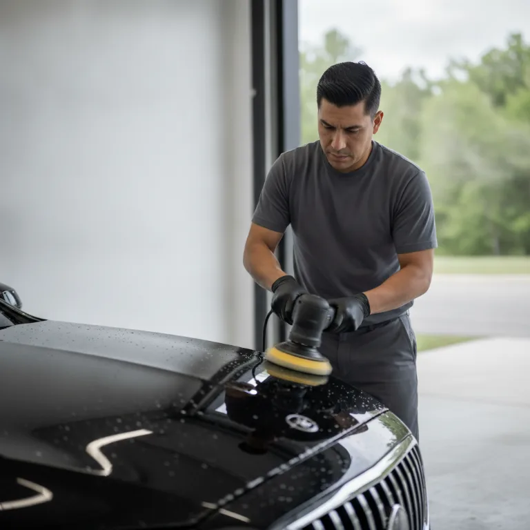 Detalhe Automóvel serviço em Aracatuba